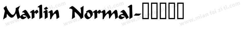 Marlin Normal字体转换